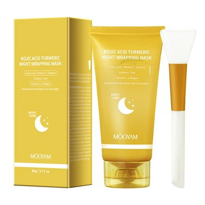 Kojinsäure Kurkuma Nachtverpackte Maske